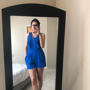 Express royal blue romper